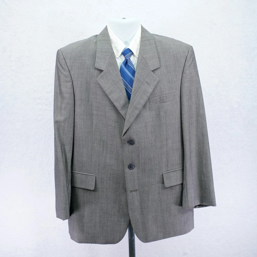 John Weitz Signature Collection Gray Birdseye‎ 3 Button Blazer 40R / Slim 42R